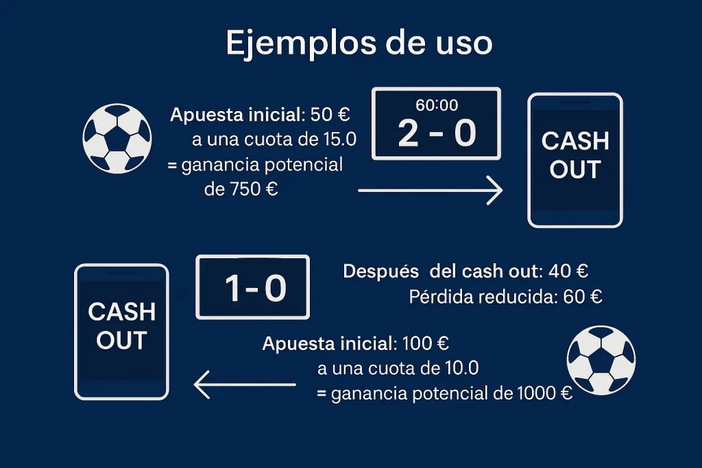 Ejemplos de uso cerrar una apuesta