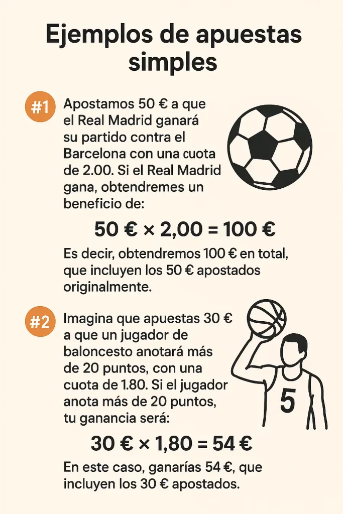 Ejemplos apuestas simple